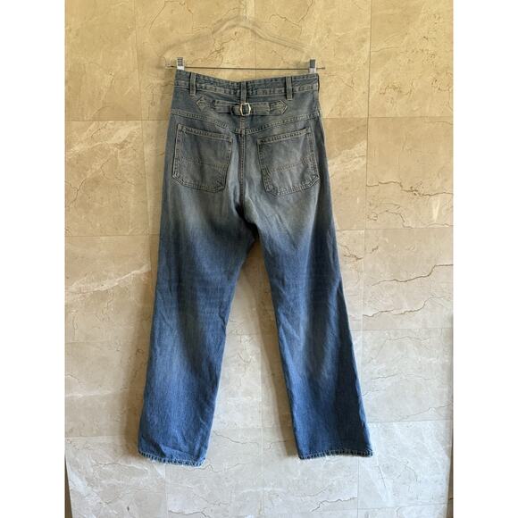 Closed Kathy Relaxed Fit Jeans 27 Blue Distressed Rigid High Rise Italian Denim - Picture 5 of 11